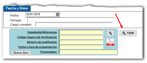 Presentación de declaraciones mediante TGVI Online