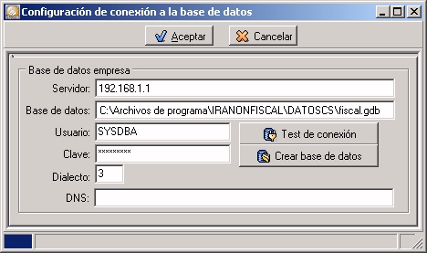 Configuración de la conexión a la base de datos.